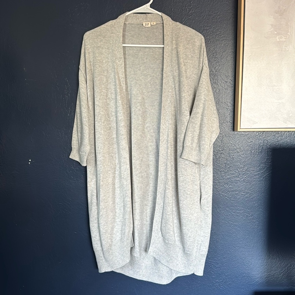 Gap XS Gray knit duster